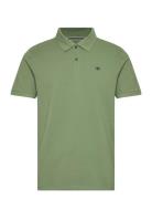 Basic Polo With Contrast Tom Tailor Green