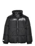 Jacket Puffer Detachable Sleev Lindex Black