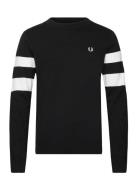 Tipped Sleeve Jumper Fred Perry Black