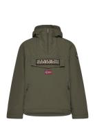 Rainforest Pocket Winter Anorak Jacket Napapijri Khaki