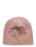 Beanie Solid Wool Rib Huttelihut Pink