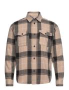 Lennon Check Shirt Les Deux Beige