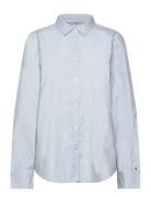 Org Co Poplin Regular Shirt Ls Tommy Hilfiger Blue