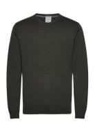 100 % Merino V-Neck Knit Lindbergh Black Khaki