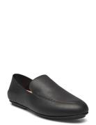 Allegro Crush-Back Leather Loafers FitFlop Black