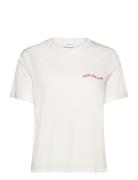 Visybil Enjoy S/S Emb T-Shirt Vila White
