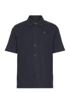 Calton Structured Shirt S/S Clean Cut Copenhagen Navy