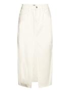 Gemma Rigid Denim Skirt Twist & Tango White