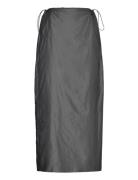 Parachute Slit Skirt Mango Grey