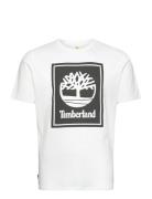 Stack Logo Short Sleeve Tee White/Black Timberland White