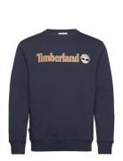 Kennebec River Linear Logo Crew Neck Sweatshirt Dark Sapphire Timberla...