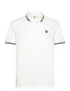 Millers River Tipped Pique Short Sleeve Polo White Timberland White