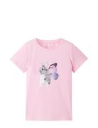 Photoprint T-Shirt Tom Tailor Pink