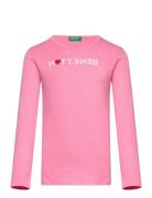 T-Shirt L/S United Colors Of Benetton Pink
