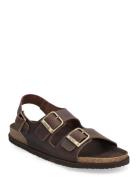 Sl Gaston Leather Dk Brown Scholl Brown