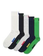 5-Pack Solid Socks Happy Socks Green