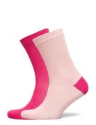 Socks, Double Pack, Flow Pink/Pink Papu Pink
