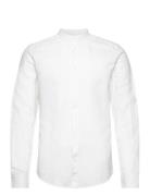 Onsarlo Slim Ls Mao Hrb Linen Shirt ONLY & SONS White