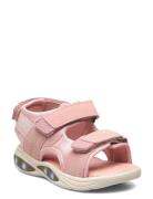Sandal Velcro W. Lights En Fant Pink