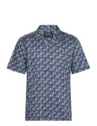 Floral Print Resort Shirt Lyle & Scott Navy