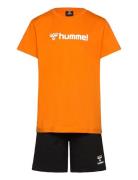 Hmlnovet Shorts Set Hummel Orange