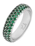 Solar Ring Silver/Green Xs/50 Mockberg Silver