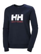 W Hh Logo Crew Sweat 2.0 Helly Hansen Navy