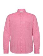 Cotton/Linen Shirt L/S Lindbergh Pink