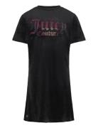 Luxe Diamante Fitted Ss Tee Dress Juicy Couture Black