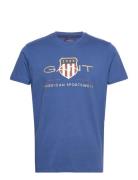 D2. Archive Shield Ss T-Shirt GANT Blue