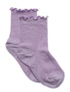 Doris Glitter Socks Mp Denmark Purple