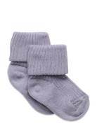 Cotton Rib Baby Socks Mp Denmark Purple