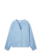 Embroidered Blouse Tom Tailor Blue