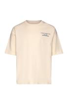 Jorvalencia Back Tee Ss Crew Neck Jnr Jack & J S Cream