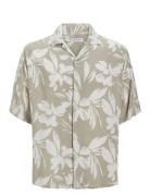 Jjejeff Aop Resort Shirt Ss Sn Jack & J S Green