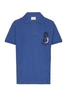 Printed Polo Shirt Tom Tailor Blue