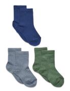 Cotton Rib Socks - 3-Pack Mp Denmark Patterned