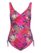 Playa Del Carmen Uw V-Neck Swimsuit With Adjustable Leg Fantasie Pink