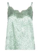 Rwjade Silk Strap Lace Top Rosemunde Green