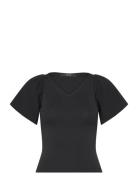 Vmginny Ss V-Neck Pullover Noos Vero Moda Black