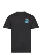 Screaming Wave T-Shirt Santa Cruz Black