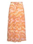 Recycled Chiffon Skirt Rosemunde Orange