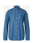 Hedvig Cotton/Lyocell Shirt Lexington Clothing Blue