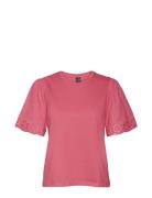 Vmemily Ss O-Neck Top Jrs Ga Vero Moda Pink