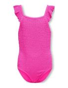 Kogtropez Structure Swimsuit Acc Kids Only Pink