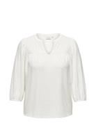 Carsandra 3/4 Split Top Jrs ONLY Carmakoma White