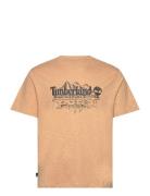 Short Sleeve Graphic Slub Tee Light Wheat Boot Timberland Beige