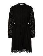 Slftatiana Ls Short Embr Dress Noos Selected Femme Black