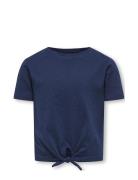 Kogmay S/S Knot Top Jrs Kids Only Navy