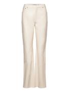 Textured Straight Pants ROTATE Birger Christensen Cream